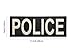 SUVIYA Police Patch with Hook and Loop (Gray-Reflective, 11x4 inch)
