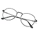 PenSee Oval Classic Retro Metal Frame Clear Lens Round Circle Eye Glasses