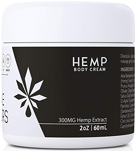 Hemp Pain Relief Cream 300 MG Natural Hemp Oil Extract - Pain Relief for Arthritis Muscle Back Pain Sciatica Nerve Fibromyalgia Shoulder Joint Knee Inflammation Neck Hand Shea Butter Aloe Moisturizer