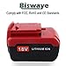 Biswaye 2-Pack 18-Volt Lithium Battery Replacement for Porter Cable 18V Lithium-ion & Ni-Cd Battery PC18B PC18BL PC18BLX PC18BLEX PCC489N PCXMVC