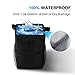 Tchipie Car Trash Can Garbage Bin, Vehicle Trash Bag Hanging, Auto Trash Container Trashcan, Truck Trash Can with Lid and Storage Pockets 1.24 Gallons- Waterproof, Removable and Washable Liner