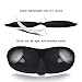 Sleep Mask, Ultra lightweight & Comfortable Sleeping Mask Adjustable Eye Mask with Earplugs for Women Men, 3 Packs