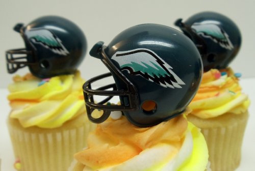 Buy EAGLES CUPCAKE TOPPERS - NFL Football Birthday Party Cake Topper ...