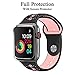 [2Pack] Minfex compatible with Apple Watch series 4 Screen Protector/Case 40mm, Soft TPU All-Around 0.3mm HD Clear Ultra-Thin Protective Cover for 2018 new iWatch series 4(40mm) (2 Pack, 40mm)