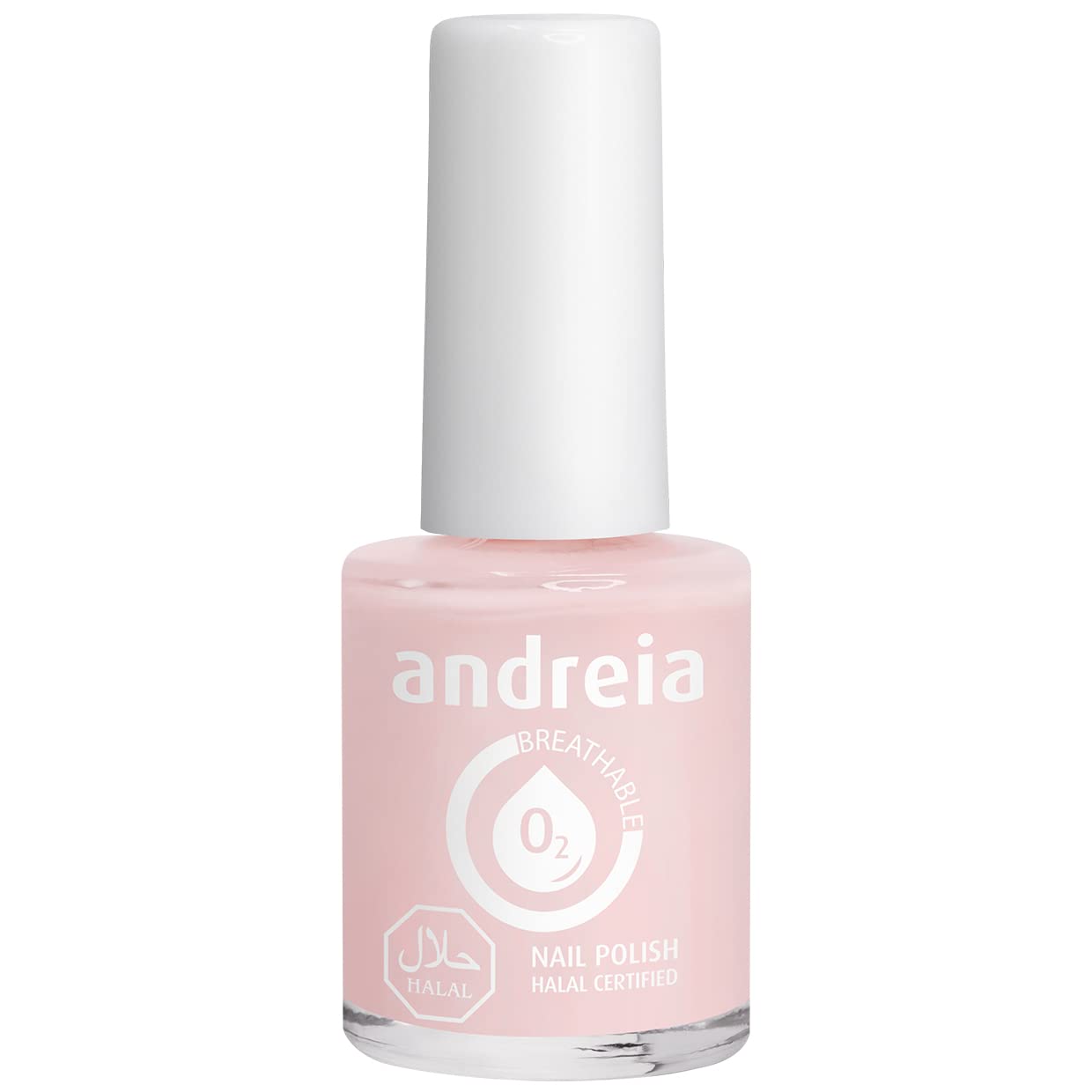 Andreia Halal Breathable Nail Polish Varnish - Water Permeable B19 Pink 10.5 ml