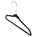 Juvale Kids & Baby Size Ultra Thin No Slip Velvet Hangers, Black, Set of 50 for Kids Dresses, Shirts, Sweaters and Pants - 11 Inch