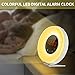 SOLMORE Wake Up Light Alarm Clock Digital LED Alarm Clock with Sunrise Simulation, 7 Colors Night Light, 6 Nature Sounds, FM Radio for Bedrooms Bedside and Kids Digital Clock