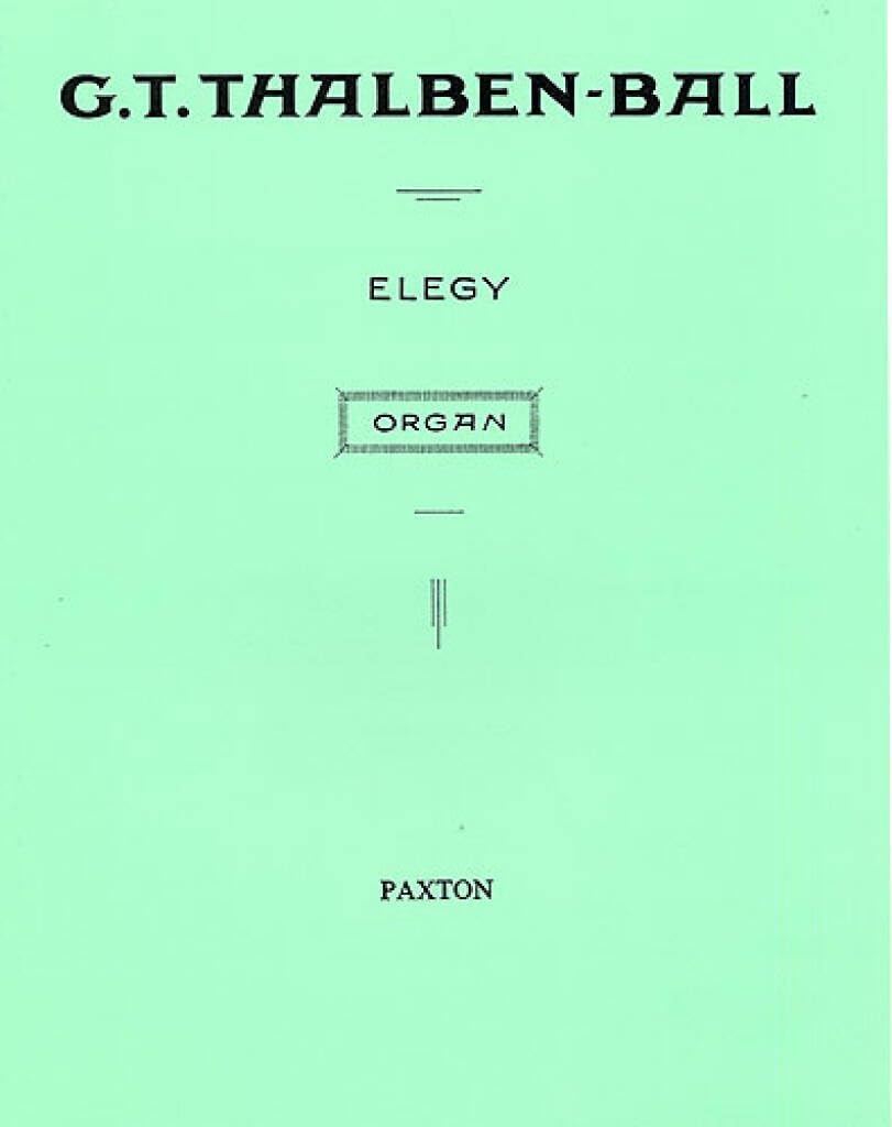 Elegy for Organ