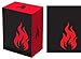 Legion Iconic Red (Fire) Deck Box + 100 Matching Sleeves (fits Magic/MTG, Pokemon Cards)