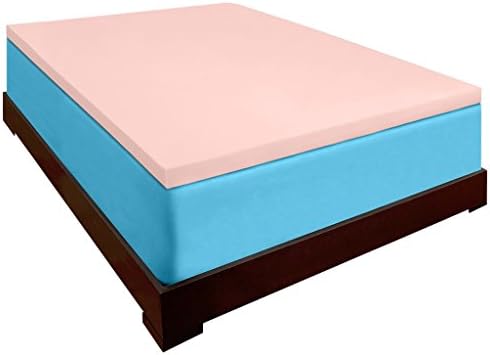 DreamDNA 5lb Queen Size 1" American Made Visco Elastic Memory Foam Mattress Topper