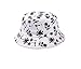 MIXMAX Zipper Graffiti Flat Bucket Hat with Coconut Tree Pattern Outdoor Hatsun Hat H002