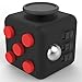 Fidget Cube - Relieves Anxiety for Children and Adults - Stress Reliever (black red)