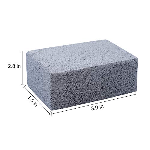Ecological Grill Cleaning Brick 4 Pack Pumice Stone Cleaning Clean Brick for Cleaning BBQ Grills,Racks,Flat Top Cookers,Grills Pans