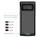 Moonmini Samsung Galaxy Note 8 Battery Case, 5500mAh External Rechargeable Portable Extended Battery Charger Pack Power Bank Backup Charging Cover Protective Case Shell (Black)