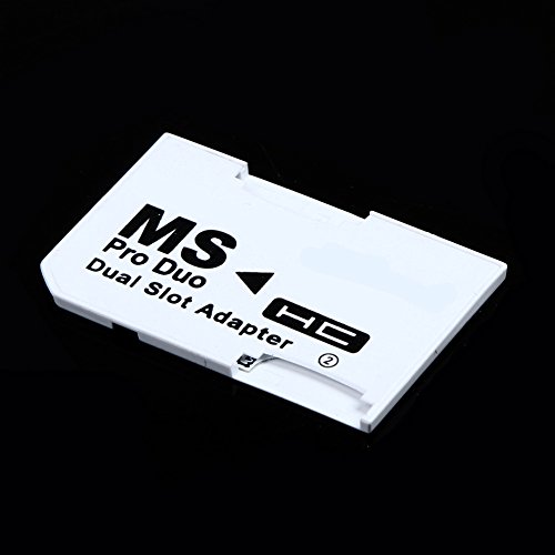 Alloet New Dual 2 Slot Adapter for SD SDHC TF to Memory Stick MS Card Pro Duo Reader