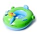 [2017 Upgraded Design]Baby Pool Float With Sun Canopy,Inflatable Boat Swimming Float With Large Valves-3 Bath Toys&Carry Bag