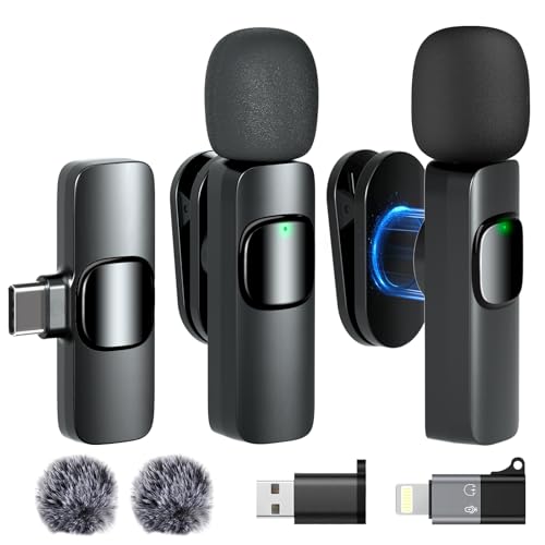 Epinovo Wireless Lavalier Microphone Clip on Mics