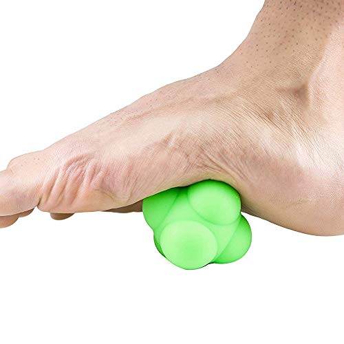 SODIAL Silicone Hexagonal Reaction Ball Trigger Point Therapy Massage Reaction Ball Speed Agility Training Palm Massage Ball Change Ball Natural Rubber Ball - Thumbnail 5