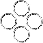 Tri Surge 316 Stainless Steel Round Ring Welded 5/32" x 1.5" (4mm x 38mm) Marine Grade O-Ring