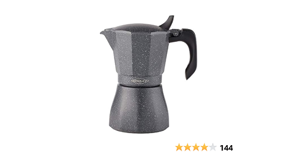 Oroley - Cafetera Italiana Petra | Base de Acero Inoxidable | 12 Tazas |  Cafetera Inducción, Vitrocerámica, Fuego y Gas | Estilo Tradicional : Amazon.es:  Hogar y cocina