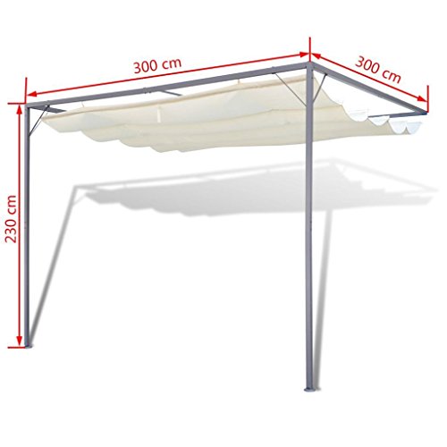 AyaMastro Outdoor Waterproof Gazebo Canopy Garden Awning Sun Shade Shelter with Ebook