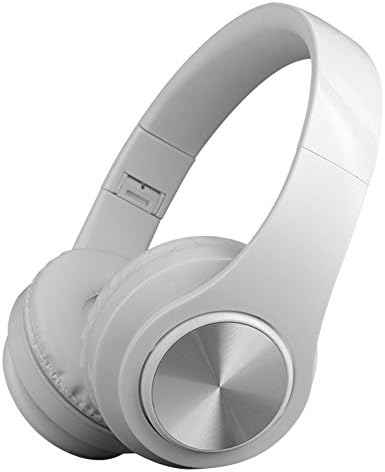 Bluetooth Headphones,Teetox Over Ear Hi-Fi Stereo Wireless/Wired Headset,Foldable,CVC 6.0 Noise Cancelling Mic,Compatible with Smartphones, Tablets, PC,iPods, iPhones, iPads, Laptops-White