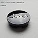 Hanway 4 pcs 2.52“emblem black logo jeep emblem 64mm Wheel Center Caps Hubcaps For Jeep Grand Cherokee / Jeep Wrangler Rubicon / Liberty