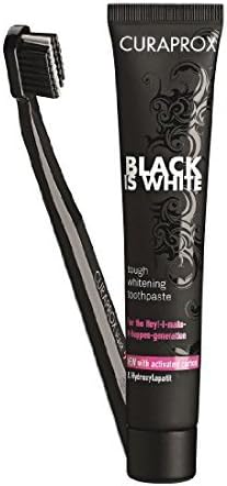 Curaprox White Is Black 90ml + Toothbrush Ultra Soft by CURADEN HEALTHCARE SpA