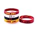 Johirim US AMIC Silicone Wristband Bracelet -4 or 5PCS Assorted Color