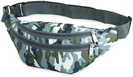 ISHIKA Camouflage Waist Bag Bananka Waterproof Antitheft Fanny Pack Walking Mountaineering Belly Band camouflage