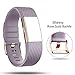 for Fitbit Charge 2 Bands Rose Gold Buckle,Charge 2 Sport Replacement Bands Lavender,DB Fitbit Charge 2 Accessory Wristbands Large