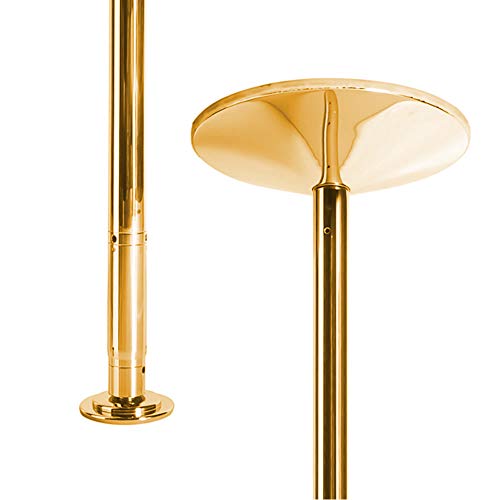 45mm Removable Dancing Pole Kit Portable Fitness Dance Sport Exercise Club Party Pub Home Dance (Gold)