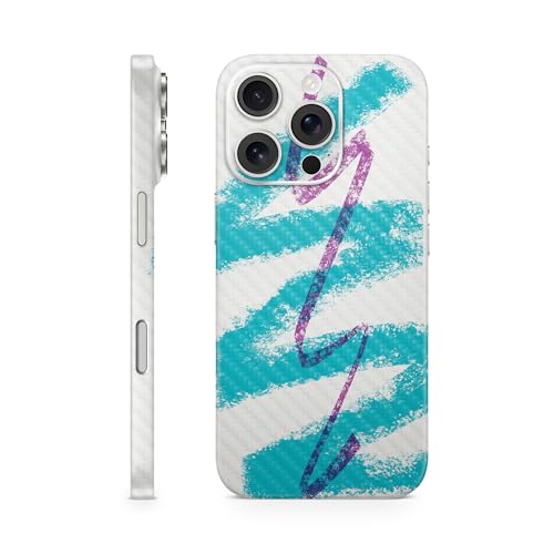 Carbon Fiber Phone Skin Compatible with Apple iPhone 16 Pro - Paper Cup - Premi…