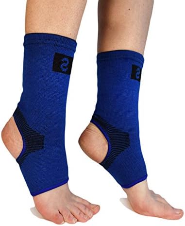 Professional Foot Compression Sleeves By Susama (1 Pair) - 1 Size Fits All Achilles Tendon, Heel Arch and Plantar Fasciitis Support - For Men &amp; Women - Ankle Socks for Basketball, Volleyball, Running