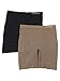 Ellen Tracy Women's 2 Pack Seamless Slip Short Panty