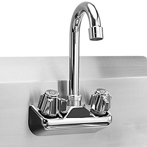 Giantex Commercial Stainless Steel Hand Washing Sink with Wall Mount