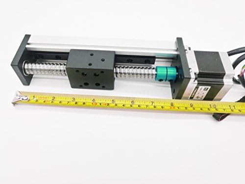 100mm lenght Linear Guide Slide Table Ball Screw Motion Rail CNC Linear Guide Actuator Stage Motorized Nema 23 Stepper Motor