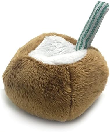 Pipsqueak Safari Plush Small Dog Toys (Coco-Nut)