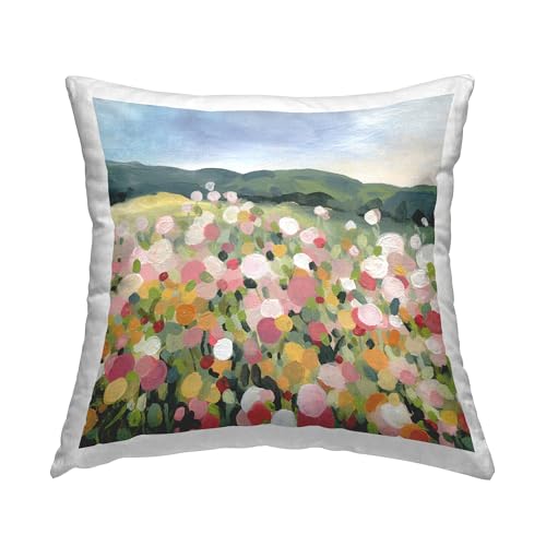 Stupell Industries Garden Party Meadow Indoor Printed Throw Pillow, 18 x 18, Mu…