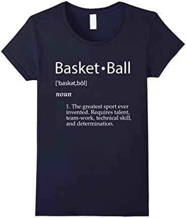 Womens Basketball Definition T-Shirt - Men Women Youth Sizes Colors Small Navy
