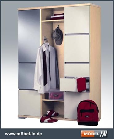 Aufbewahrung Flur Garderobe Möbel Schrank Buche: Amazon.de: Küche