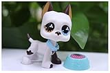 LPSOLD LPS Great Dane 577 White and Brown Different Eyes Dog Puppy with Accessories Action Cartoon Figure Collection Boy Girl Kid Gift