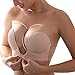KAIYANG Strapless Sticky Bra Invisible Bra Backless Push up Bra Reusable Silicone Bra for Women (C)