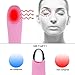 BesserGift Facial Cleansing Brush, Waterproof Electric Face Temperature-Sensitive Silica Gel Cleanser and Eye Massager, T-Sonic, Anti-age & Fatigue, Adjustable Vibrated Speed for women(Pink)