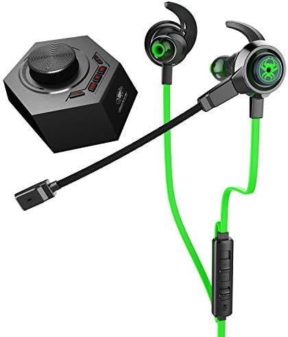 Plextone Gaming Earphone with Long mic & GameDSP HiFi Headset USB Headphone PC Gaming for PC, Nintendo Switch PS4,Xbox one, Mobile Phone (Green)