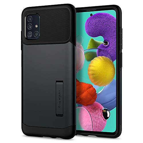 Spigen Slim Armor Back Cover Case Designed for Samsung Galaxy A51 - Metal Slate