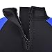Realon Kids Wetsuit Shorty Full 3mm Premium Neoprene Lycra Swimsuit Toddler Baby Children and Girls Boys Youth Swim Surfing Snorkel Dive Snorkel XSPAN Back Zip Suit (Boy's Shorty Suit 3mm / Blue, XS)