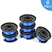 OFPOW String Trimmer Line for Ryobi, 0.065" Autofeed Replacement Spools for Ryobi 18V, 24V, and 40V Cordless Trimmers,6 Pack