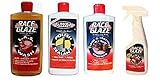 Race Glaze Bundle 4 Items - L.A.S. Wash + Polish & Sealant + Trim & Leather Renewer + Gloss Highlighter