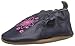 Robeez Girls' Soft Soles, Flowerbomb Navy, 6-12 Months M US Infant